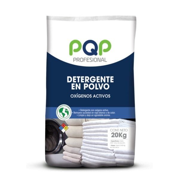 Detergente en polvo oxígenos activos PQP x 20kg